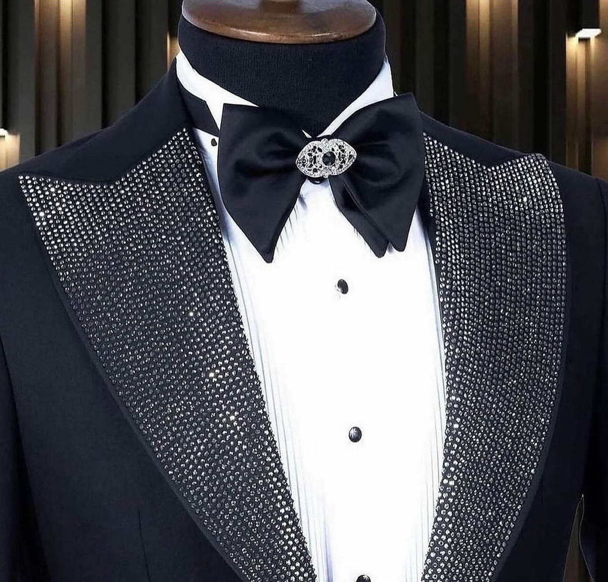 Men Formal Wear Modern - Resmi Erkek Smokinleri Boncuklu 2 Parça