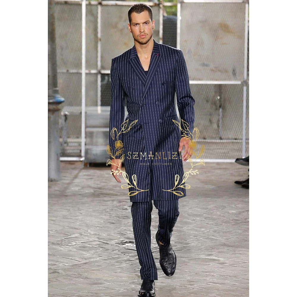 Men Formal Wear Modern - Resmi Erkek Takımı 2 Parça Lacivert