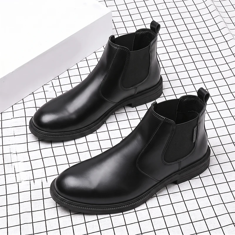 Erkek Deri Chelsea Bilekli Bot - Men Formal Wear With Boots incelemesi ve fiyatı
