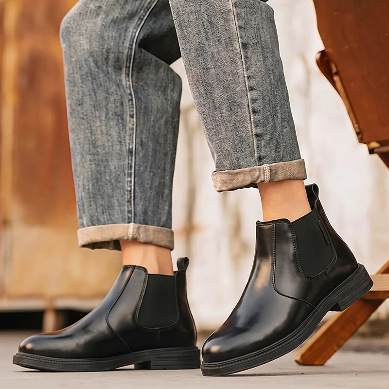 Erkek Deri Chelsea Bilekli Bot - Men Formal Wear With Boots incelemesi ve fiyatı