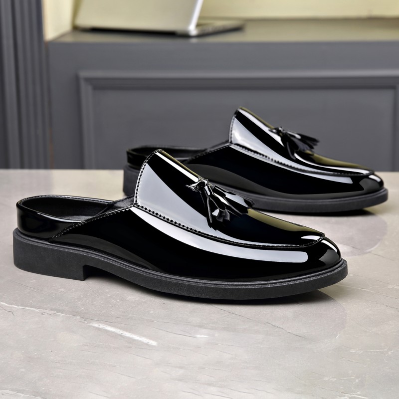 Erkek Siyah, Parlak Deri, Püsk - Formal Men Daily Wear Footwear incelemesi ve fiyatı