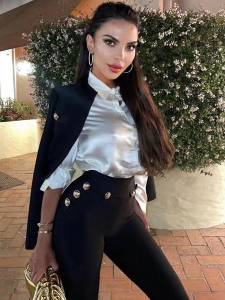 Yeni Sonbahar Tarzı Siyah Renk - Men Formal Wear All Black incelemesi ve fiyatı