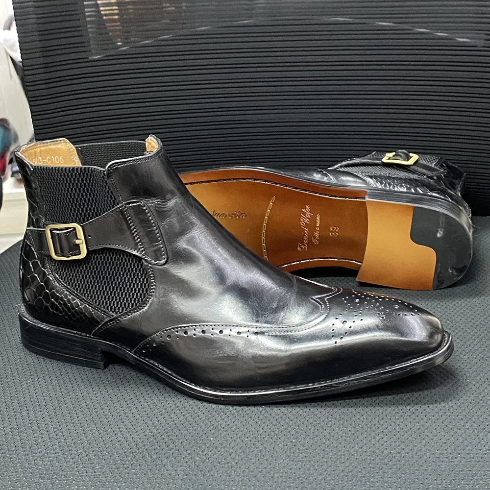 Erkek Gerçek İnek Deri Ayak Bi - Men Formal Wear With Boots incelemesi ve fiyatı