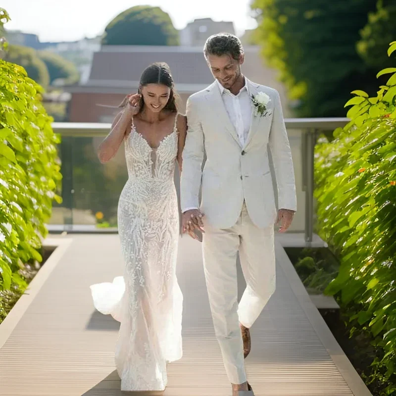 Keten Düğün Smokin Erkekler Iç - Men Formal Wear Modern incelemesi ve fiyatı