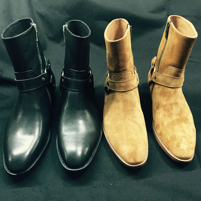 Erkekler Hakiki Deri El Yapımı - Men Formal Wear With Boots incelemesi ve fiyatı